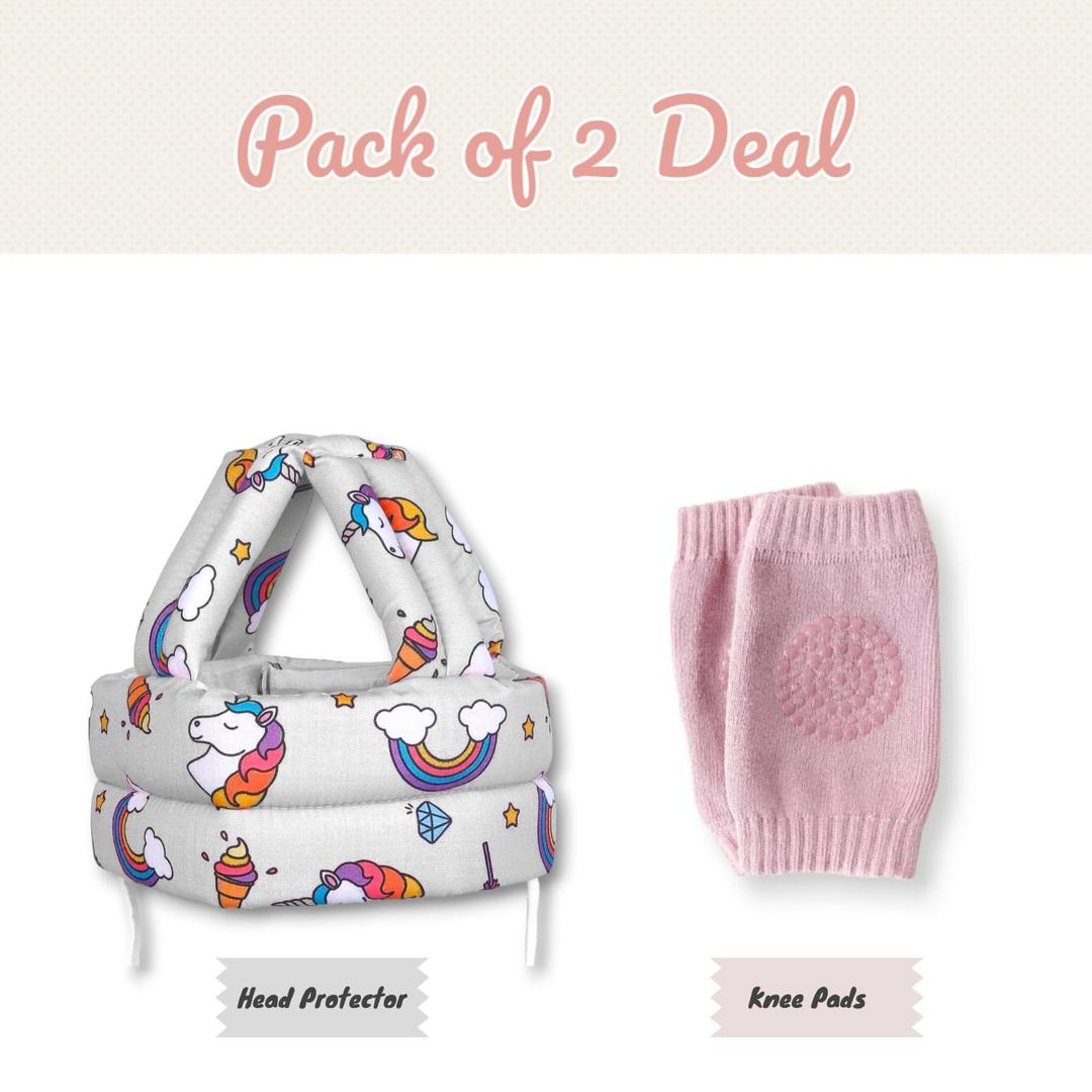 Baby Safety Helmet- Free Knee Pad (Free Delivery)